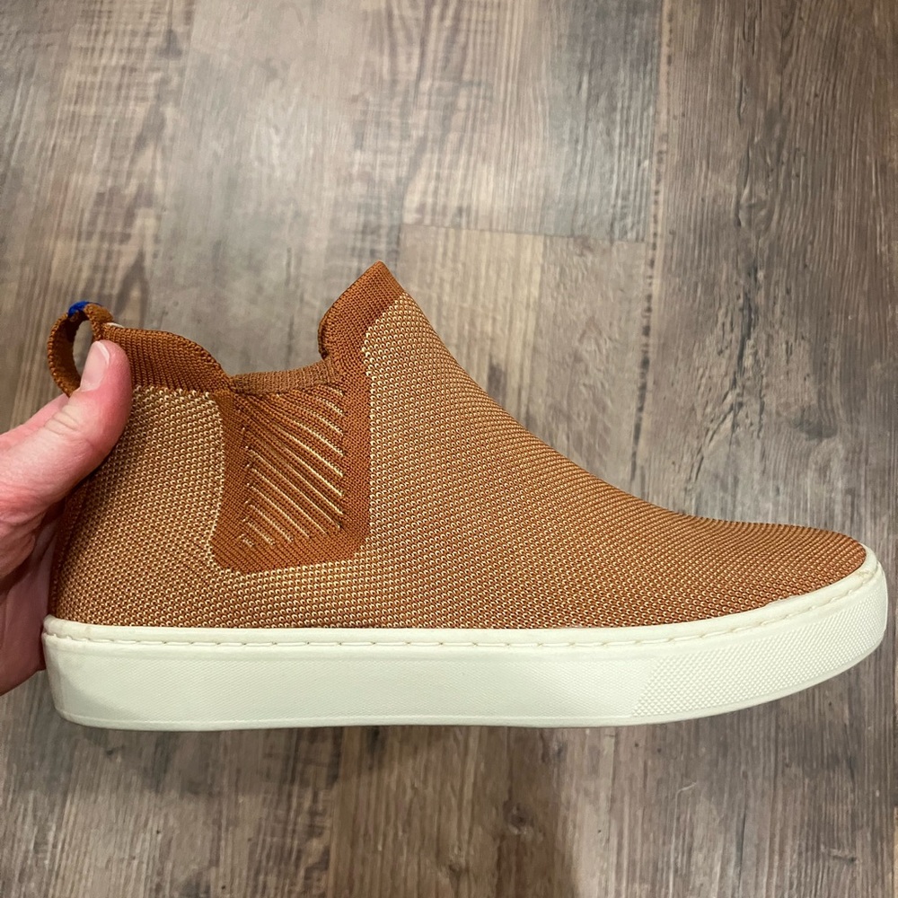 Rothy's Chelsea Tan Slip-On Sneakers